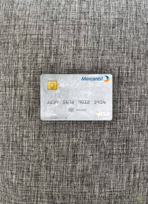 Venezuela Banco Mercantil carte de débit visa photolook , avant
